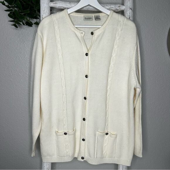 Classic‎ Elements Cardigan * Cream * XL - Picture 1 of 6